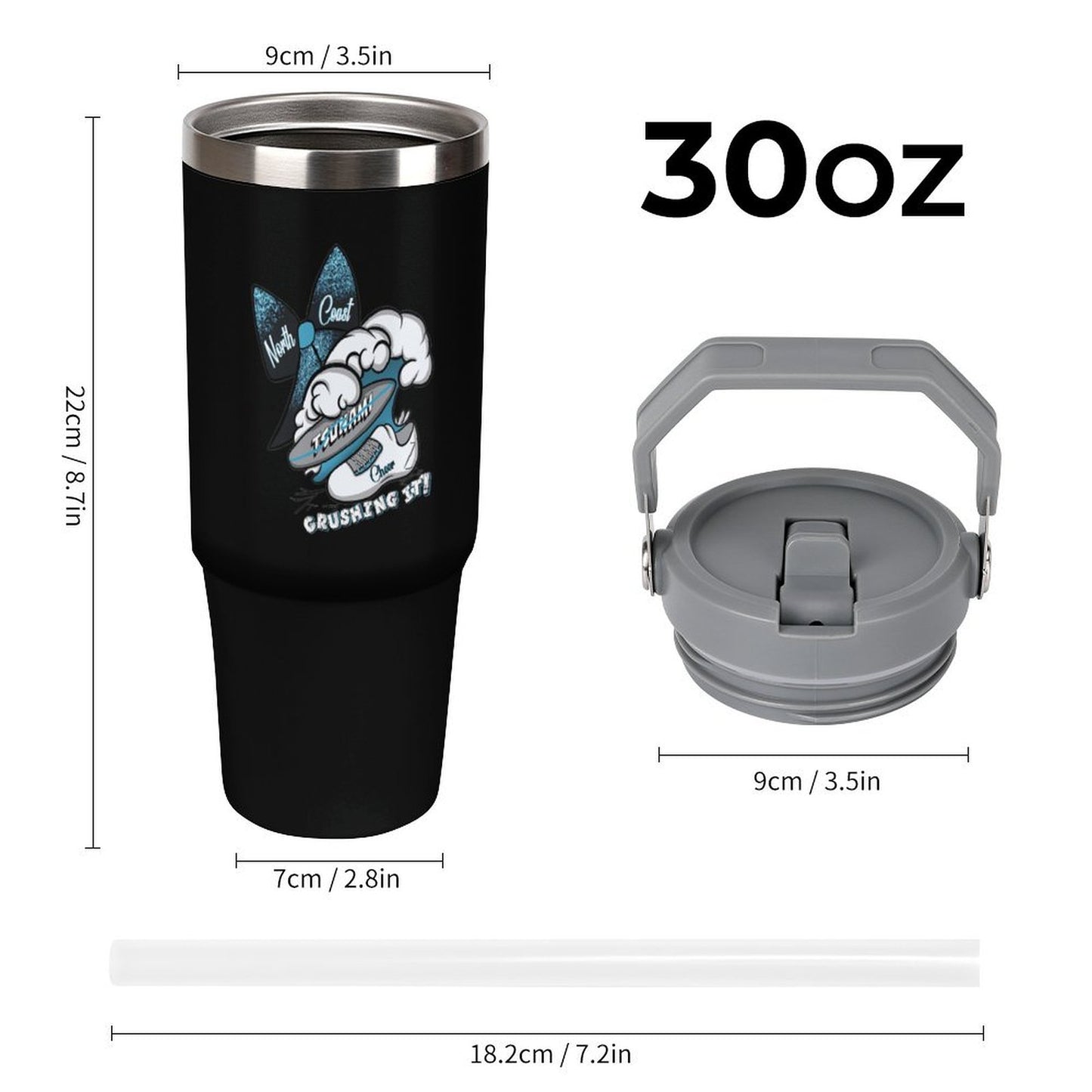 Tumbler with Top Handle