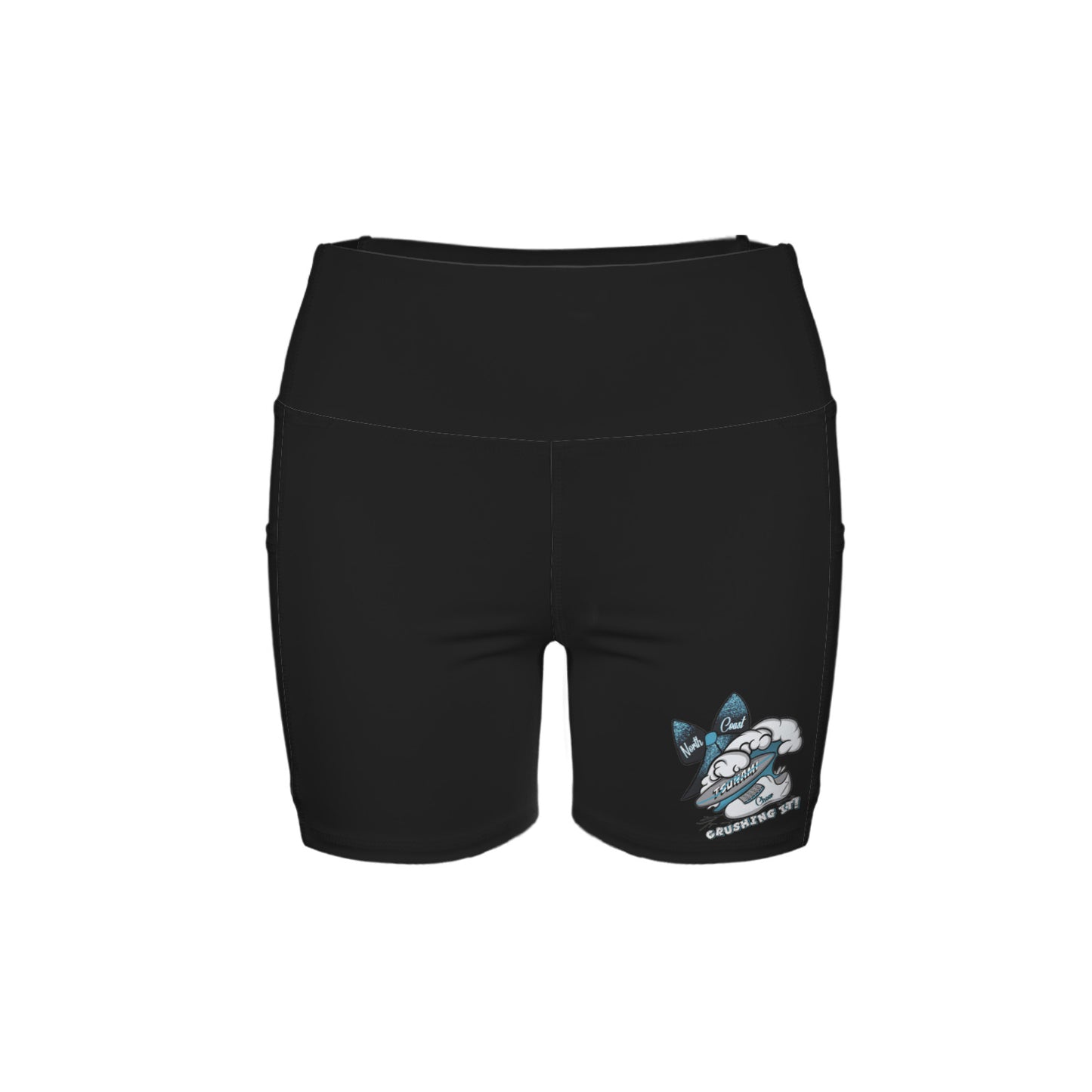 High Waist Deep Pockets Yoga Shorts