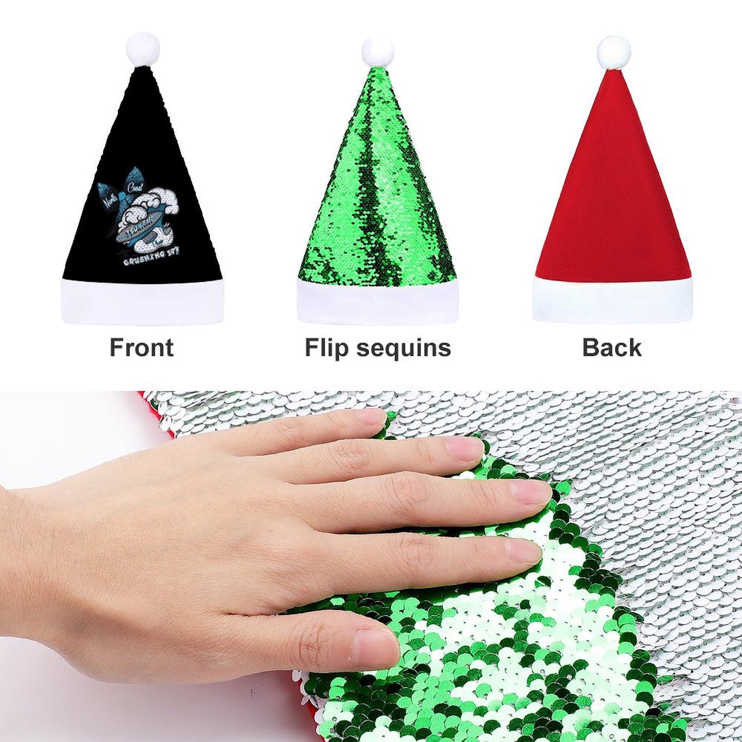 Sequin Christmas Hat