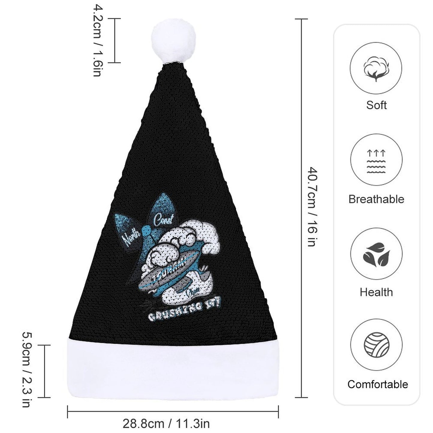 Sequin Christmas Hat