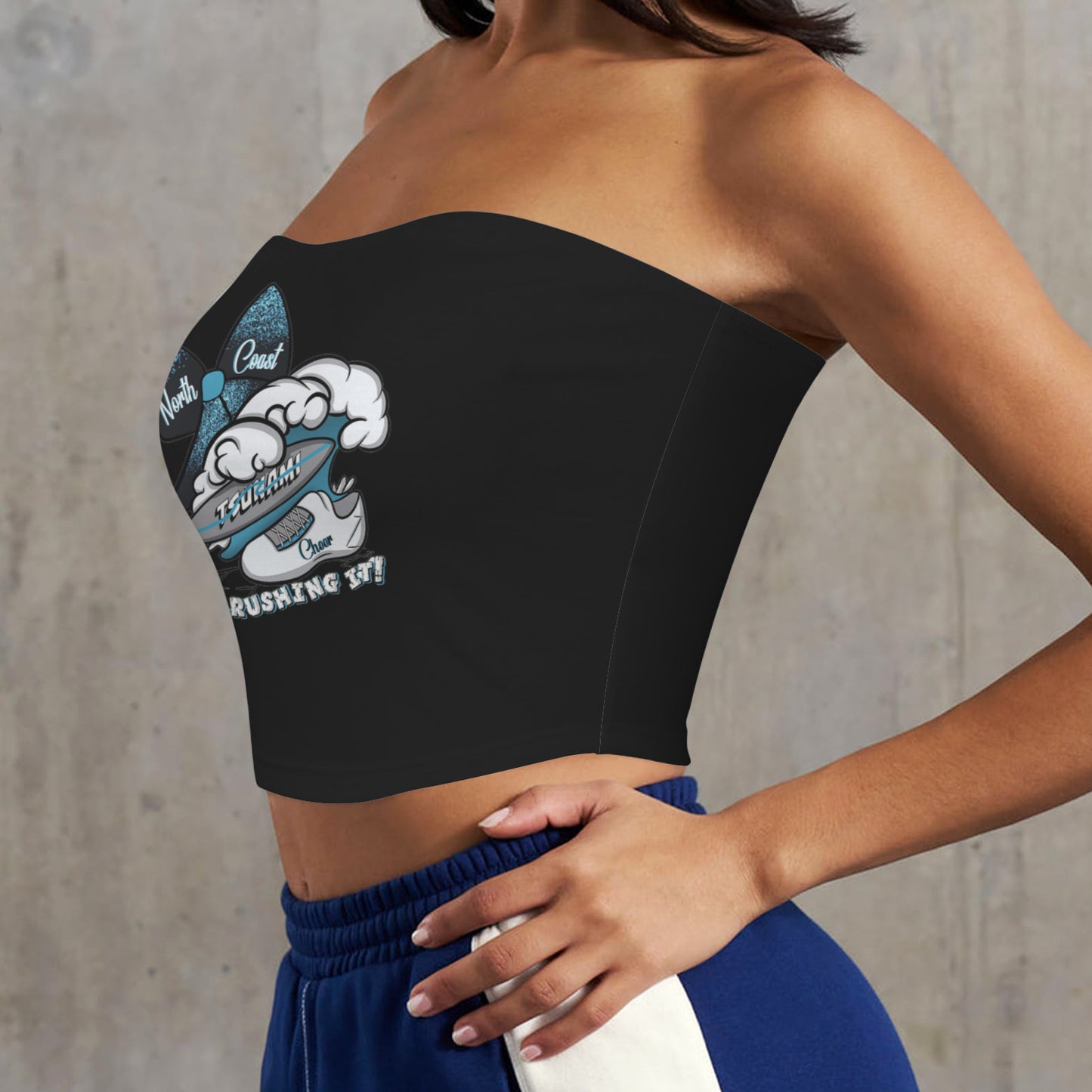 Backless Tube Crop Top