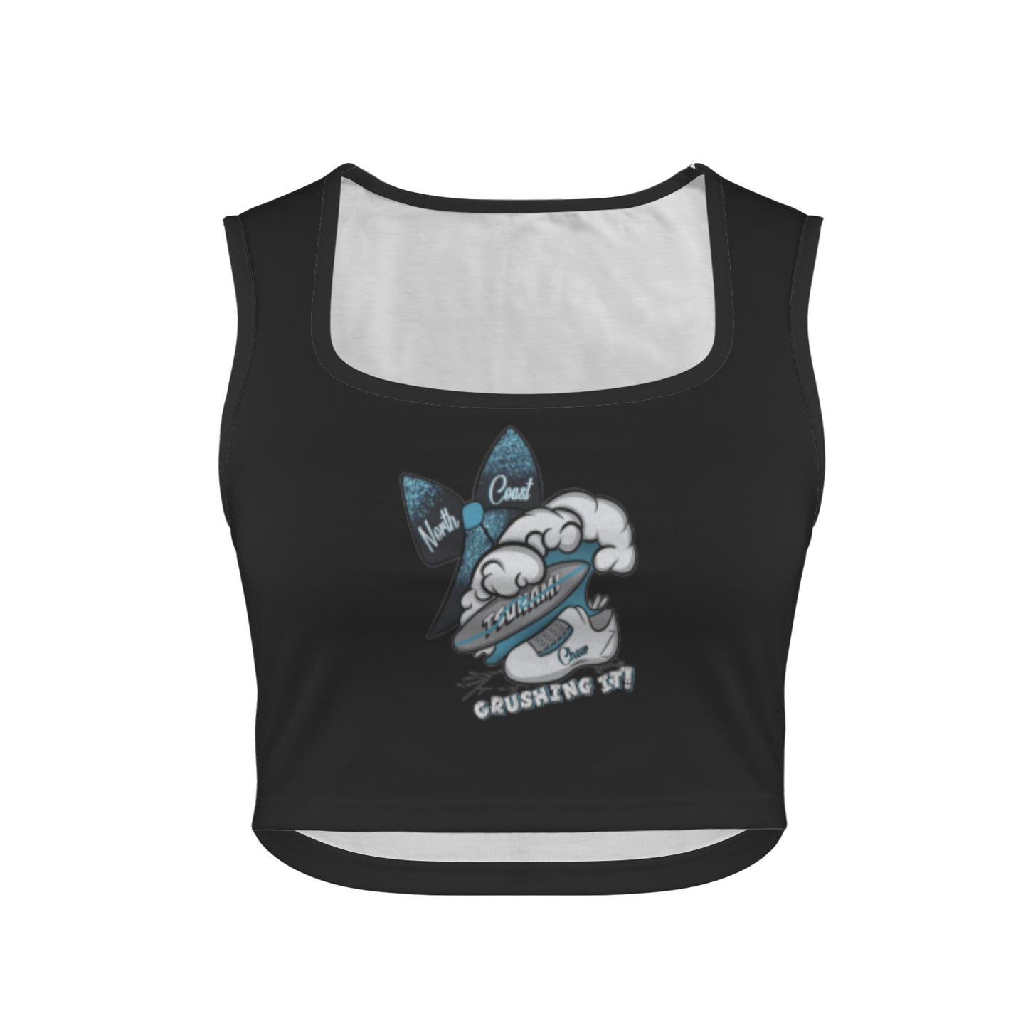 Women's Square Neck Crop Tank Top