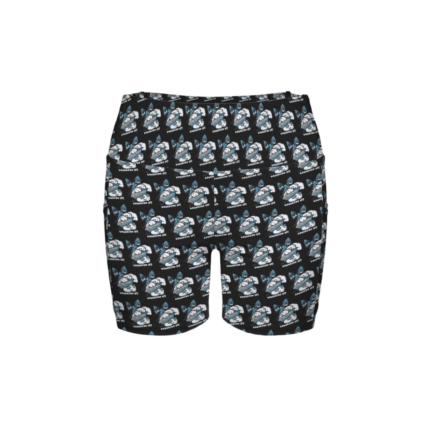 High Waist Deep Pockets Yoga Shorts