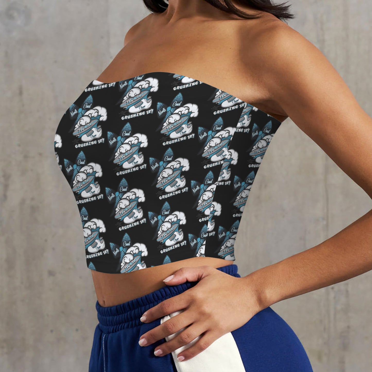 Backless Tube Crop Top