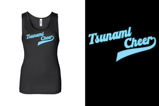 Tsunami Cheer glitter 2-color Youth Tank