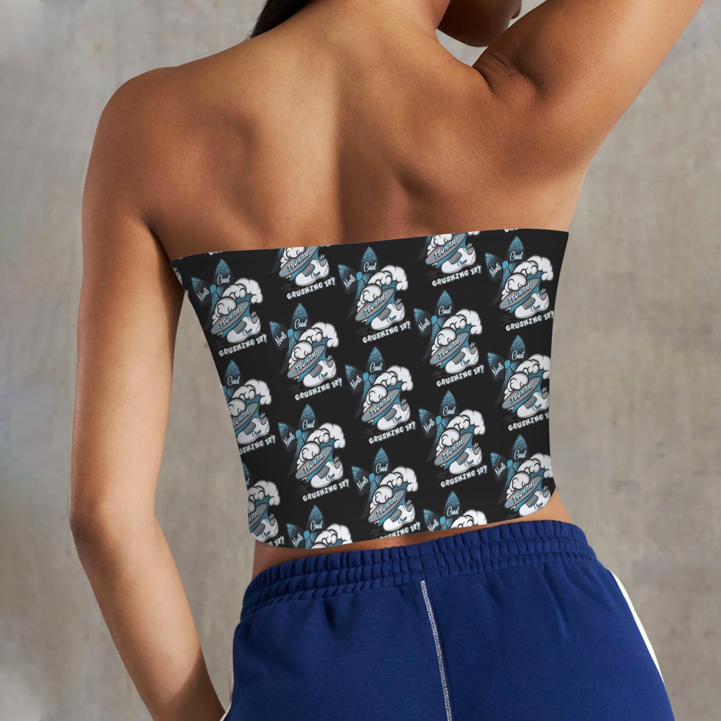 Backless Tube Crop Top